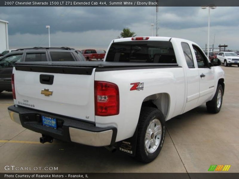 Summit White / Ebony Black 2007 Chevrolet Silverado 1500 LT Z71 Extended Cab 4x4