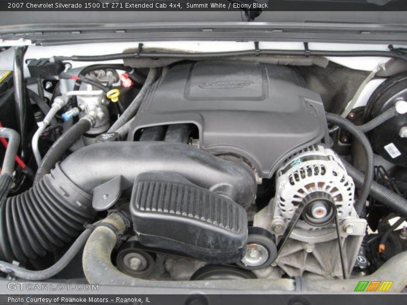 Summit White / Ebony Black 2007 Chevrolet Silverado 1500 LT Z71 Extended Cab 4x4