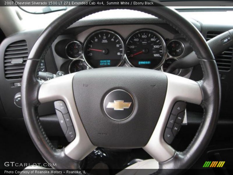 Summit White / Ebony Black 2007 Chevrolet Silverado 1500 LT Z71 Extended Cab 4x4