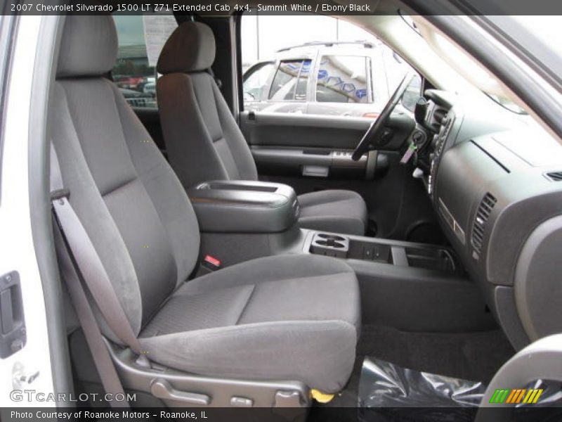 Summit White / Ebony Black 2007 Chevrolet Silverado 1500 LT Z71 Extended Cab 4x4