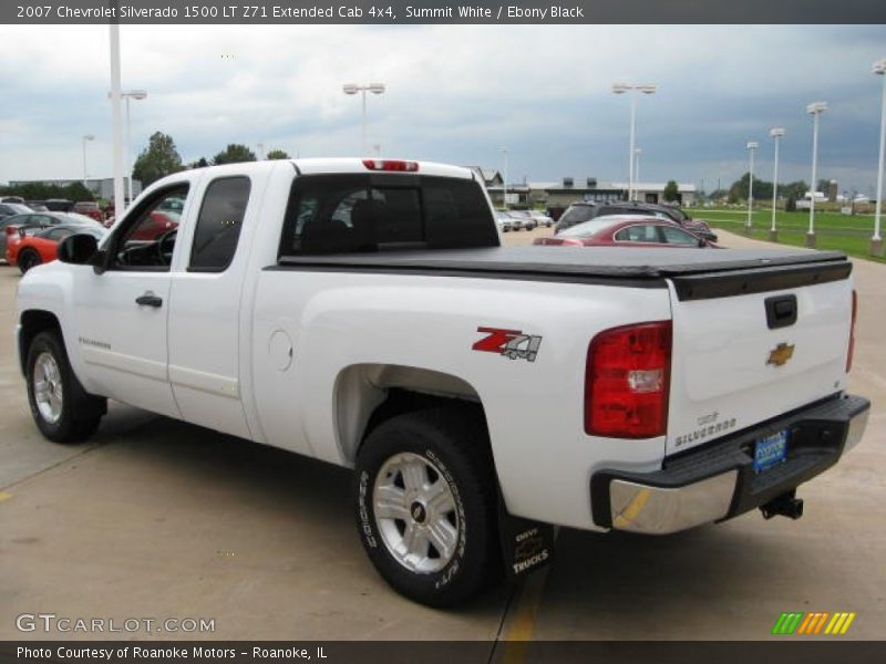 Summit White / Ebony Black 2007 Chevrolet Silverado 1500 LT Z71 Extended Cab 4x4