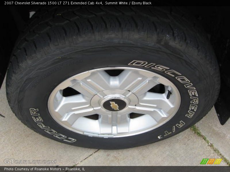 Summit White / Ebony Black 2007 Chevrolet Silverado 1500 LT Z71 Extended Cab 4x4