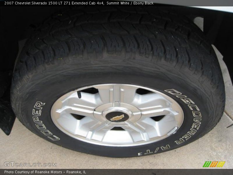 Summit White / Ebony Black 2007 Chevrolet Silverado 1500 LT Z71 Extended Cab 4x4