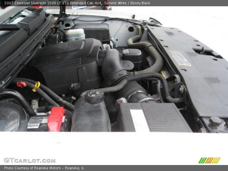 Summit White / Ebony Black 2007 Chevrolet Silverado 1500 LT Z71 Extended Cab 4x4