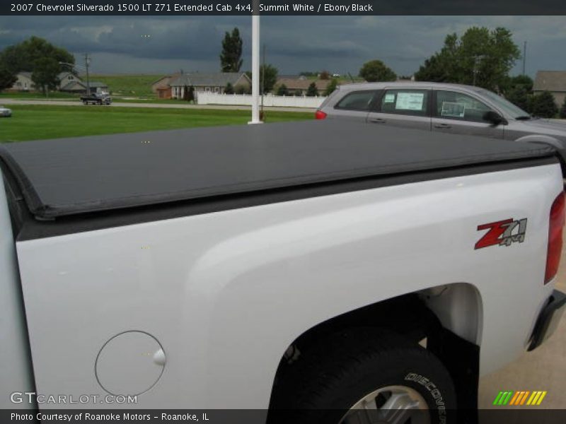 Summit White / Ebony Black 2007 Chevrolet Silverado 1500 LT Z71 Extended Cab 4x4