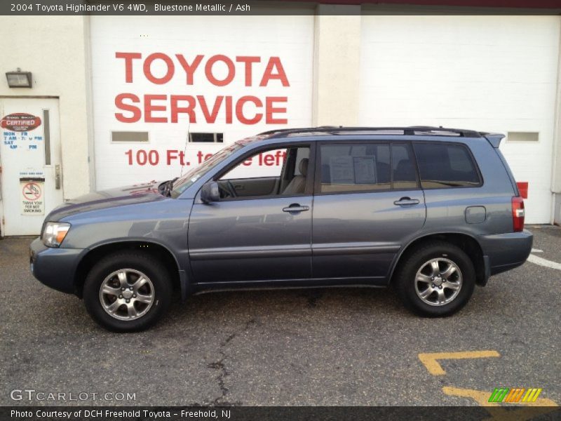 Bluestone Metallic / Ash 2004 Toyota Highlander V6 4WD