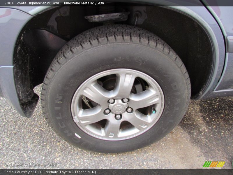 Bluestone Metallic / Ash 2004 Toyota Highlander V6 4WD