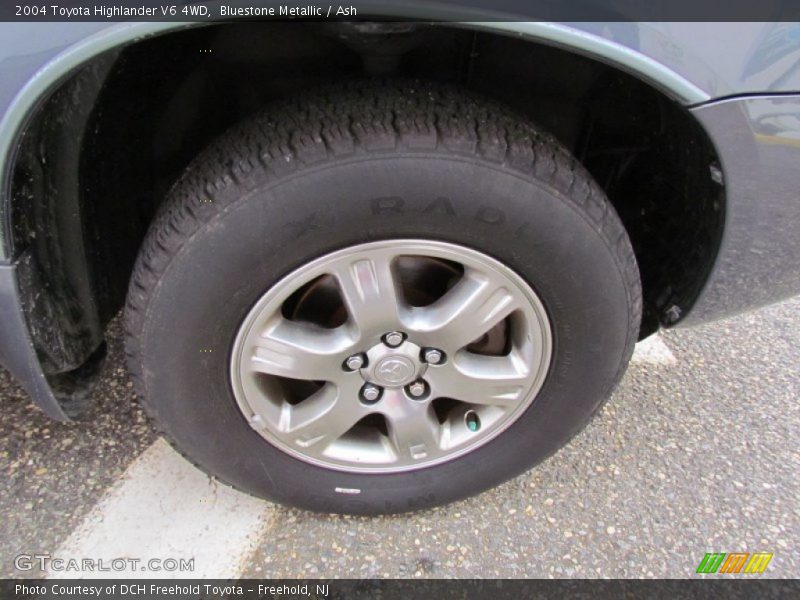 Bluestone Metallic / Ash 2004 Toyota Highlander V6 4WD