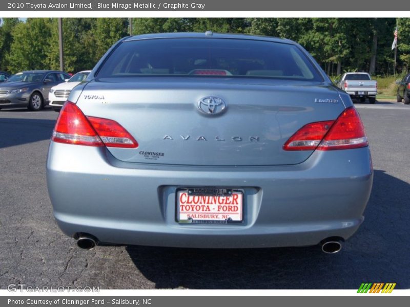 Blue Mirage Metallic / Graphite Gray 2010 Toyota Avalon Limited