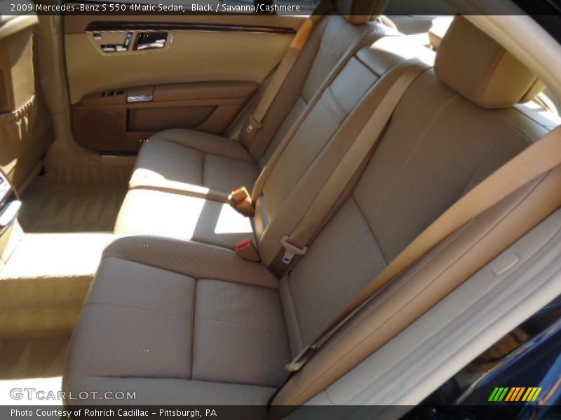 Black / Savanna/Cashmere 2009 Mercedes-Benz S 550 4Matic Sedan