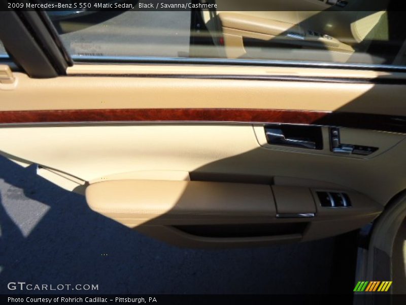 Black / Savanna/Cashmere 2009 Mercedes-Benz S 550 4Matic Sedan