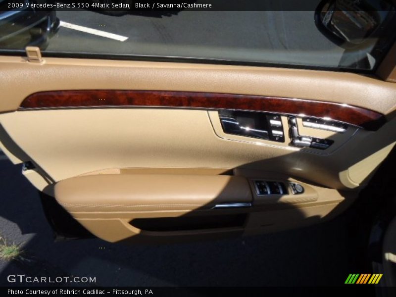 Black / Savanna/Cashmere 2009 Mercedes-Benz S 550 4Matic Sedan