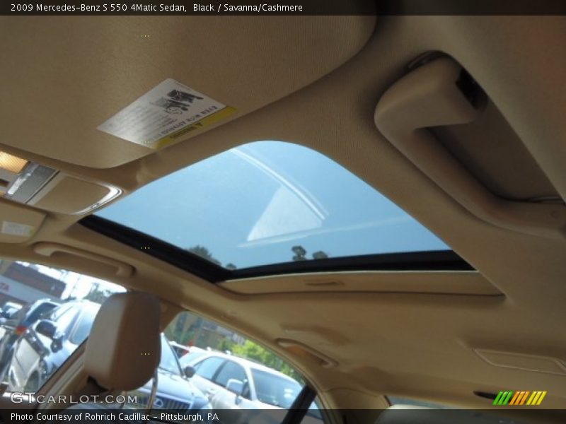 Black / Savanna/Cashmere 2009 Mercedes-Benz S 550 4Matic Sedan