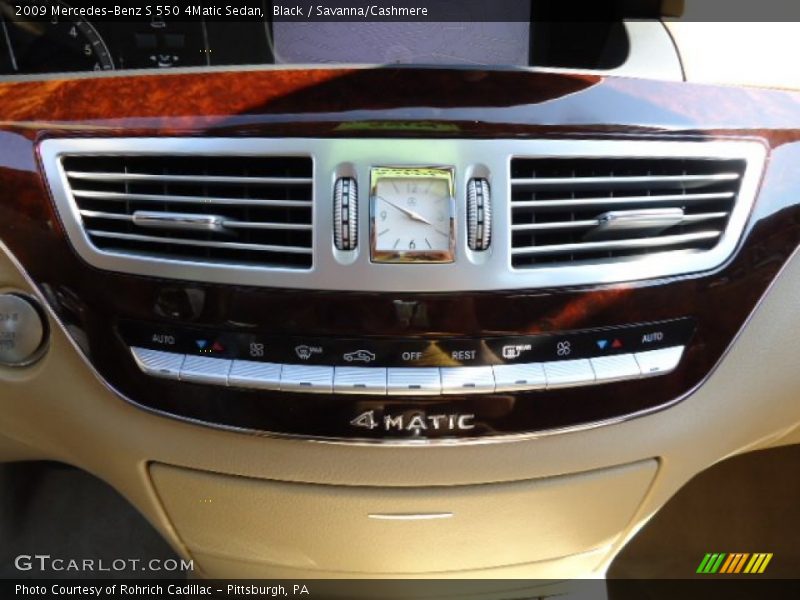 Black / Savanna/Cashmere 2009 Mercedes-Benz S 550 4Matic Sedan
