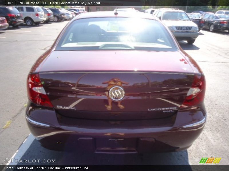 Dark Garnet Metallic / Neutral 2007 Buick LaCrosse CXL
