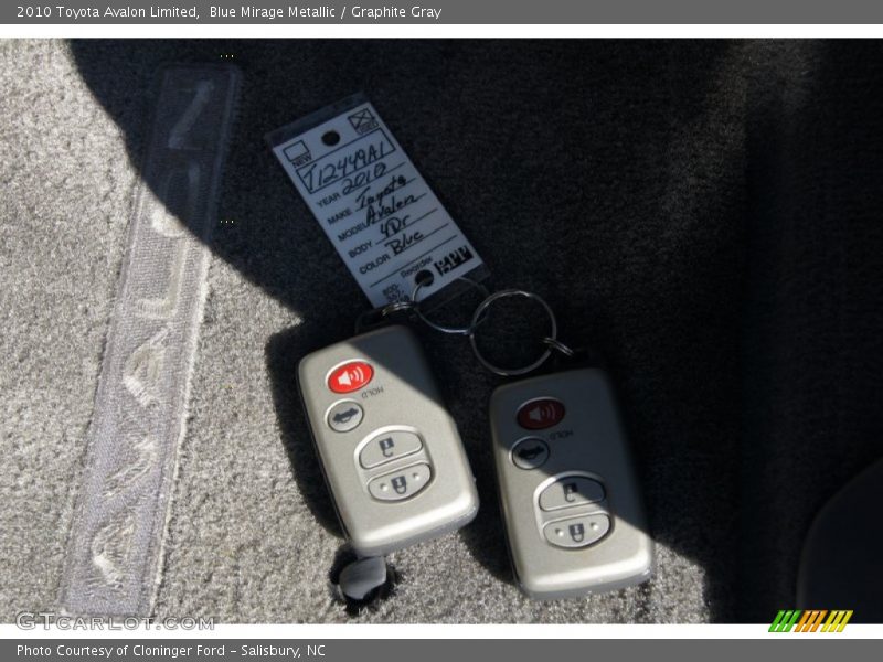 Blue Mirage Metallic / Graphite Gray 2010 Toyota Avalon Limited