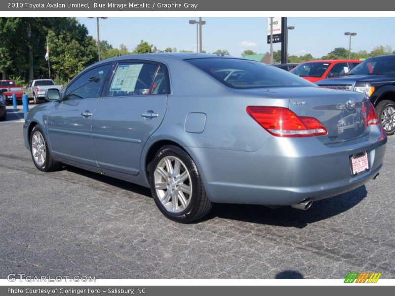 Blue Mirage Metallic / Graphite Gray 2010 Toyota Avalon Limited