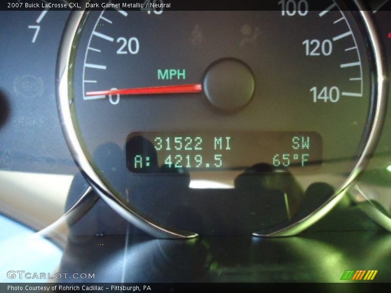 Dark Garnet Metallic / Neutral 2007 Buick LaCrosse CXL