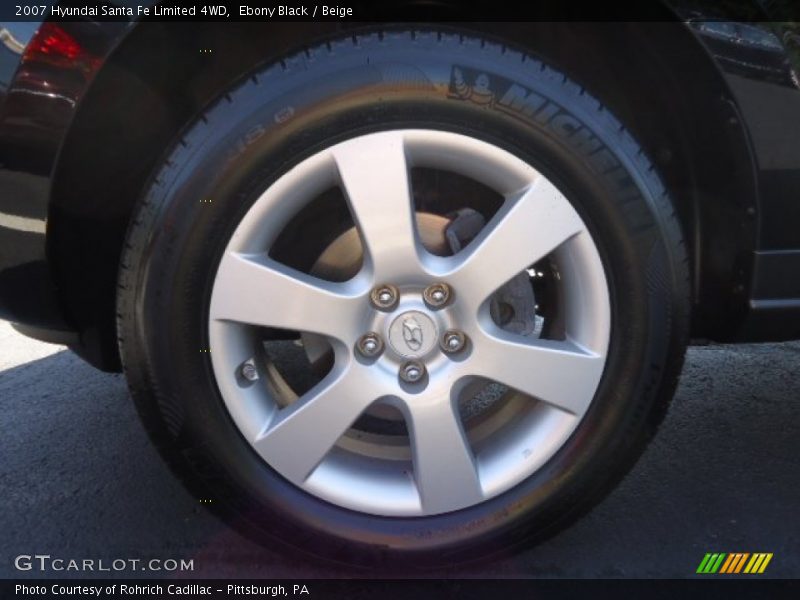 Ebony Black / Beige 2007 Hyundai Santa Fe Limited 4WD