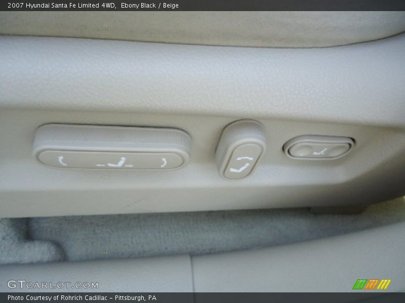 Ebony Black / Beige 2007 Hyundai Santa Fe Limited 4WD