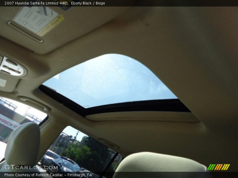 Ebony Black / Beige 2007 Hyundai Santa Fe Limited 4WD