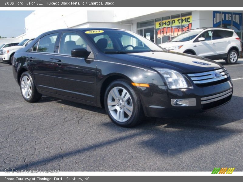 Tuxedo Black Metallic / Charcoal Black 2009 Ford Fusion SEL