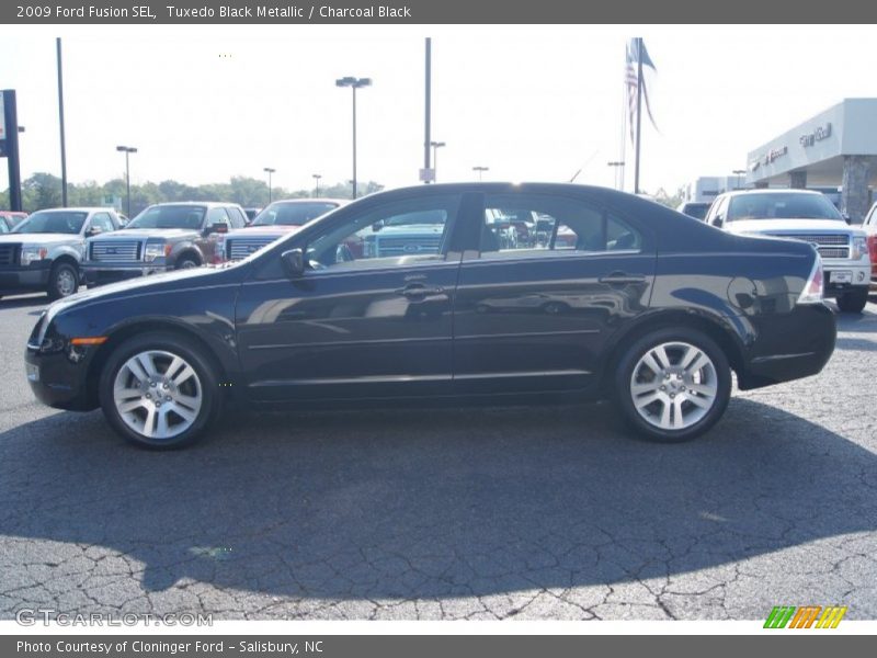 Tuxedo Black Metallic / Charcoal Black 2009 Ford Fusion SEL