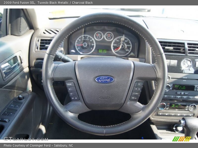 Tuxedo Black Metallic / Charcoal Black 2009 Ford Fusion SEL