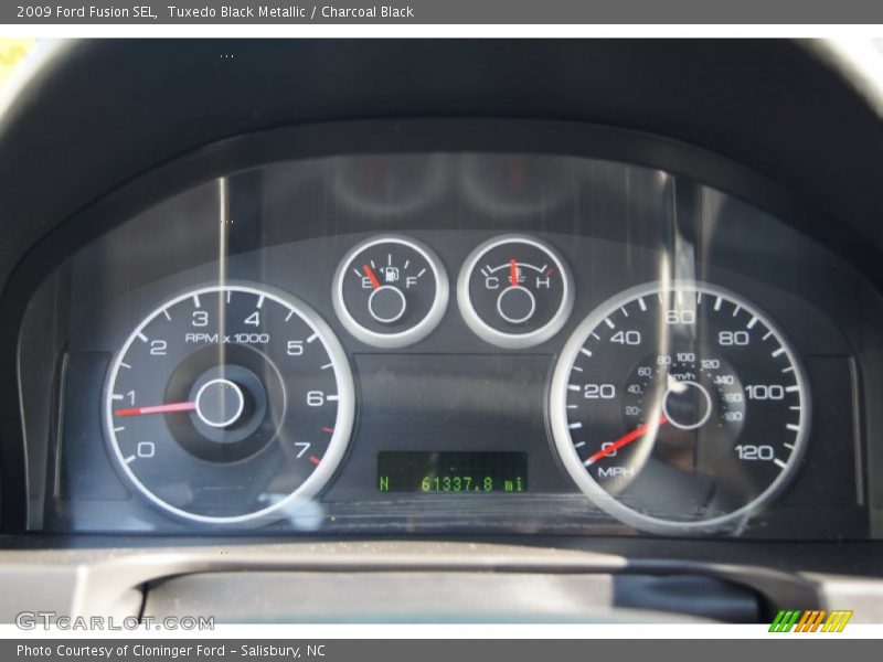 Tuxedo Black Metallic / Charcoal Black 2009 Ford Fusion SEL