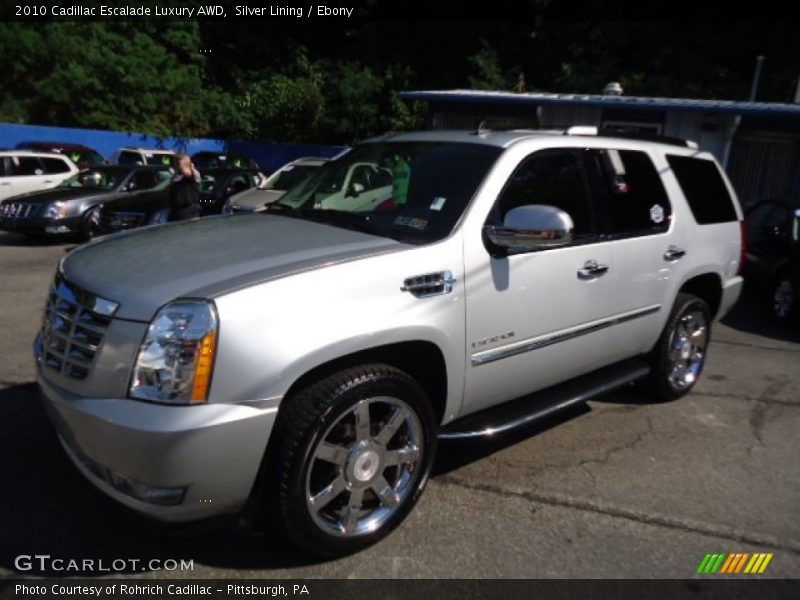Silver Lining / Ebony 2010 Cadillac Escalade Luxury AWD
