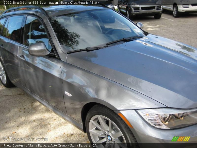 Space Grey Metallic / Black 2009 BMW 3 Series 328i Sport Wagon