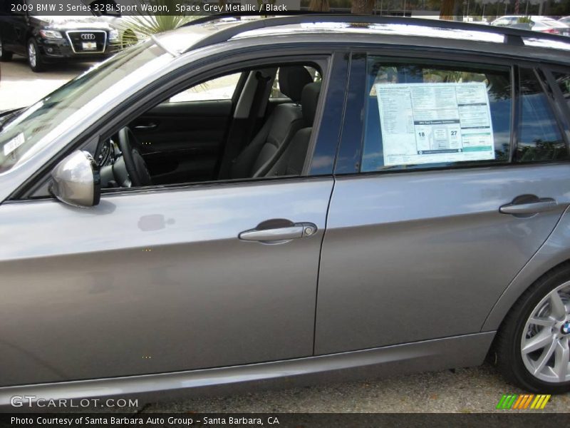 Space Grey Metallic / Black 2009 BMW 3 Series 328i Sport Wagon