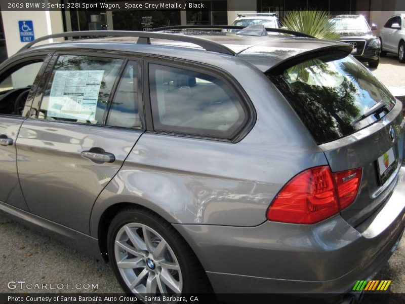 Space Grey Metallic / Black 2009 BMW 3 Series 328i Sport Wagon