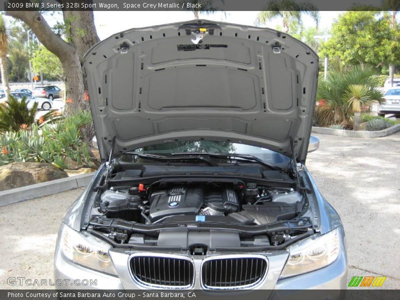 Space Grey Metallic / Black 2009 BMW 3 Series 328i Sport Wagon