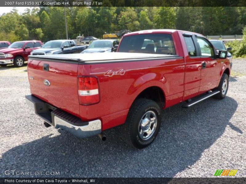 Bright Red / Tan 2007 Ford F150 XLT SuperCab 4x4