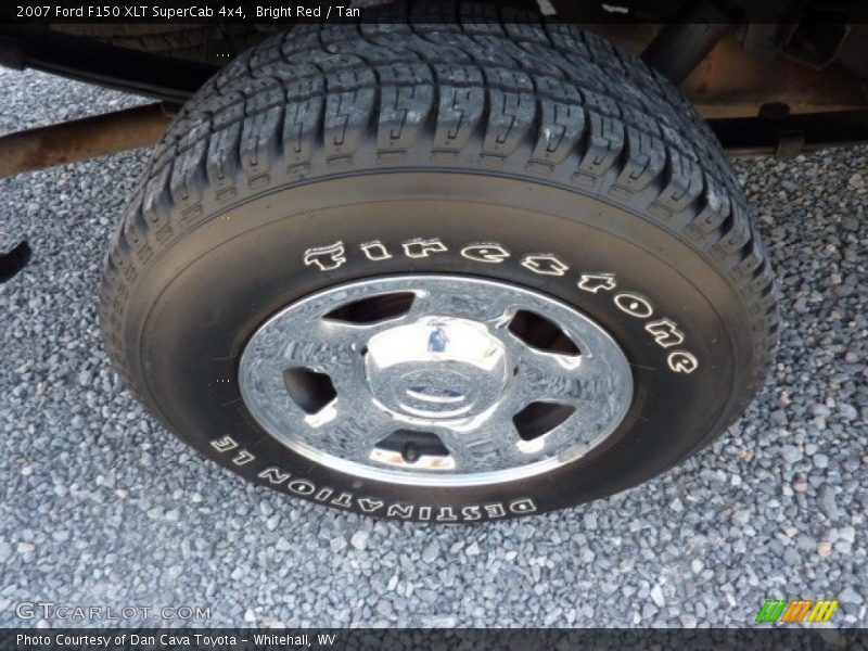 Bright Red / Tan 2007 Ford F150 XLT SuperCab 4x4