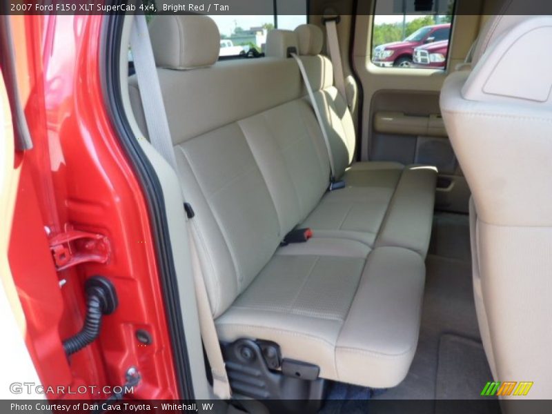 Bright Red / Tan 2007 Ford F150 XLT SuperCab 4x4
