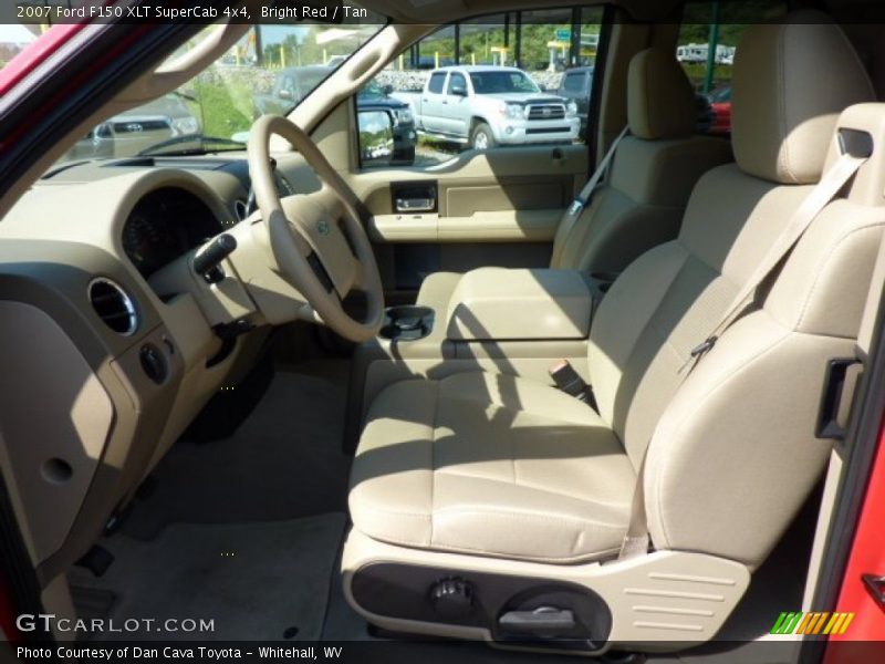Bright Red / Tan 2007 Ford F150 XLT SuperCab 4x4