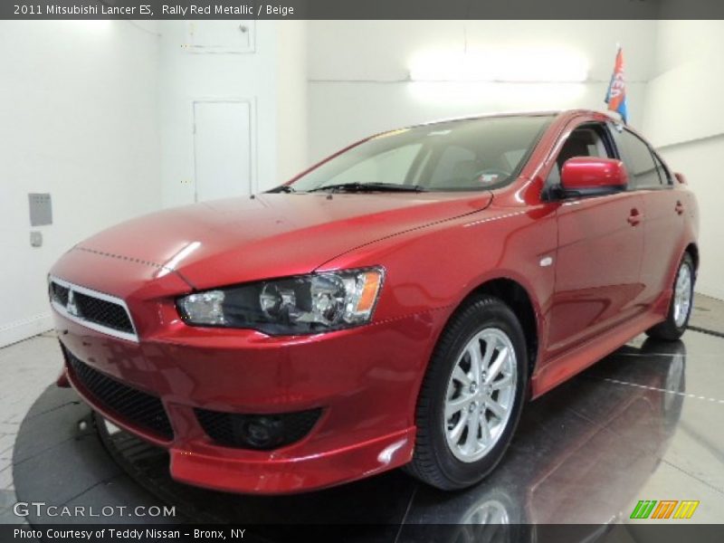 Rally Red Metallic / Beige 2011 Mitsubishi Lancer ES