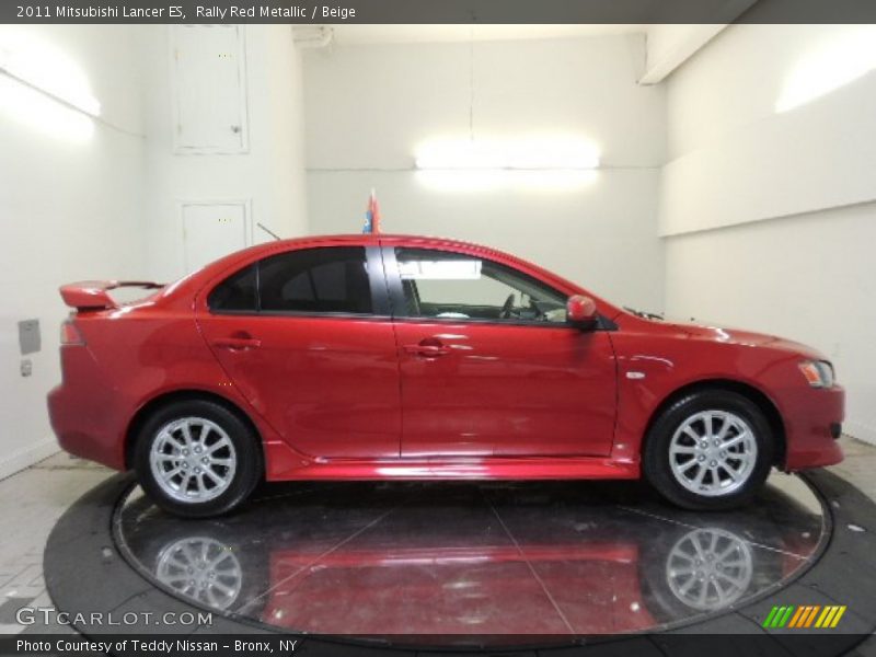 Rally Red Metallic / Beige 2011 Mitsubishi Lancer ES