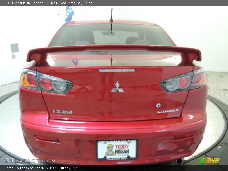 Rally Red Metallic / Beige 2011 Mitsubishi Lancer ES