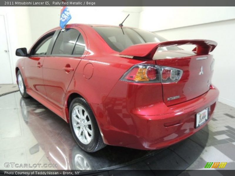 Rally Red Metallic / Beige 2011 Mitsubishi Lancer ES