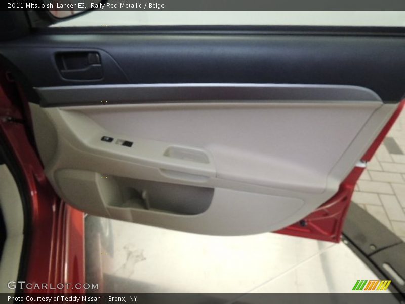 Rally Red Metallic / Beige 2011 Mitsubishi Lancer ES