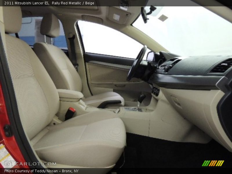 Rally Red Metallic / Beige 2011 Mitsubishi Lancer ES