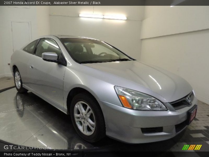 Alabaster Silver Metallic / Black 2007 Honda Accord EX Coupe