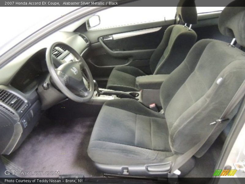 Alabaster Silver Metallic / Black 2007 Honda Accord EX Coupe