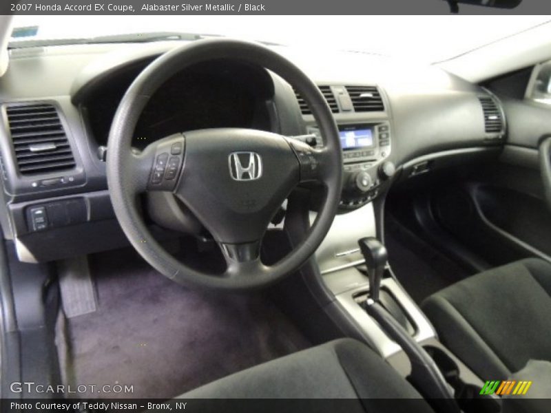 Alabaster Silver Metallic / Black 2007 Honda Accord EX Coupe