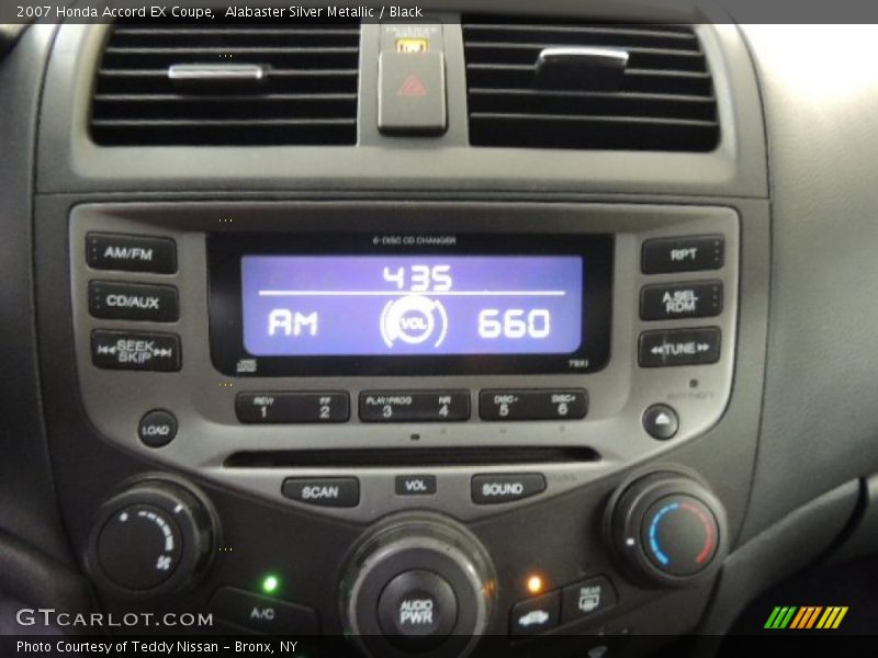 Alabaster Silver Metallic / Black 2007 Honda Accord EX Coupe
