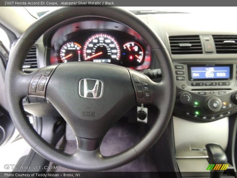 Alabaster Silver Metallic / Black 2007 Honda Accord EX Coupe