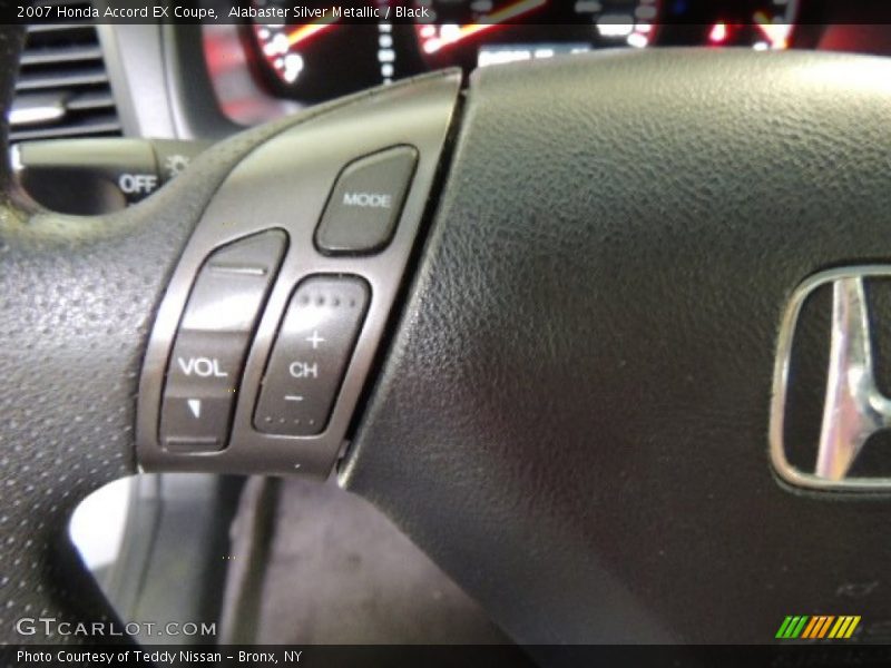 Alabaster Silver Metallic / Black 2007 Honda Accord EX Coupe
